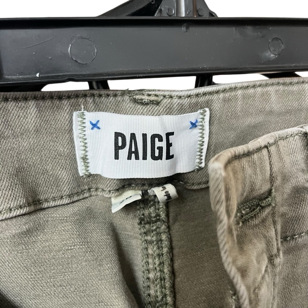 PAIGE Green Mayslie Utility Jogger Jeans size 28 - Picture 4 of 7